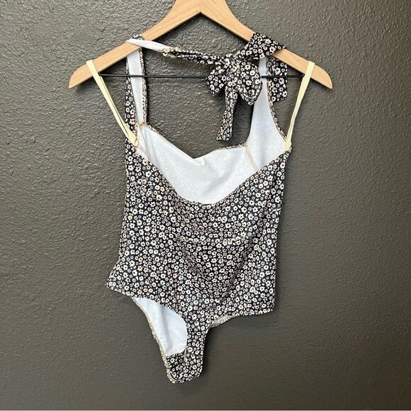 Free People Talk Back Bodysuit in Black Combo - Picture 7 of 12